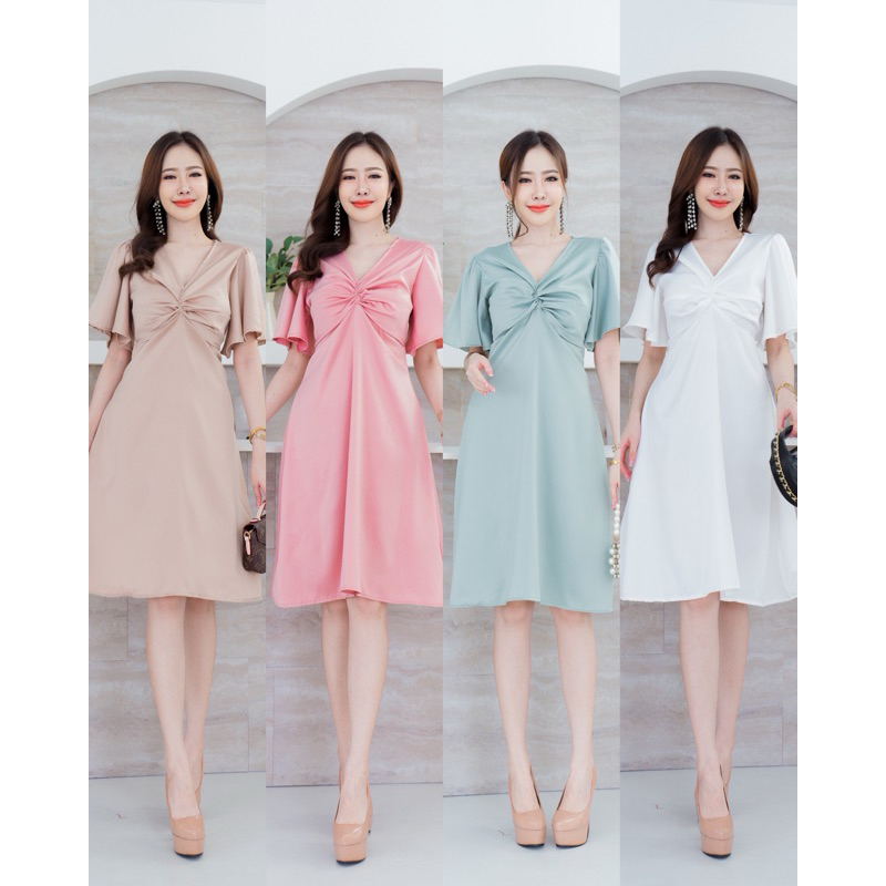 Sofia dress ชุดเดรสทวิสออกงาน ป้าย VERA