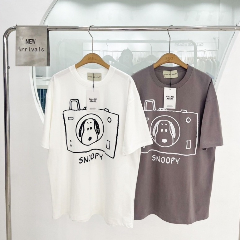 Call Me Again เสื้อยืดโอเวอร์ไซส์ ทรงสวยๆ สกรีนแน่นๆ ใส่สบายๆ ผ้าคอตตอนเกาหลี ใส่ได้ทั้งชายและหญิง พร้อมส่ง
