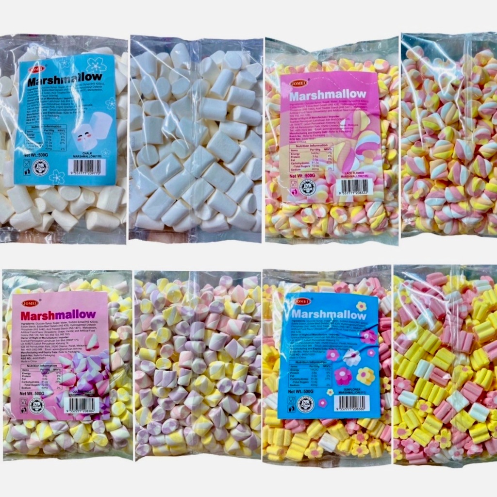 มาร์ชแมลโลว์ ถุงใหญ่ 500 กรัม ชิ้นใหญ่ Marshmellow