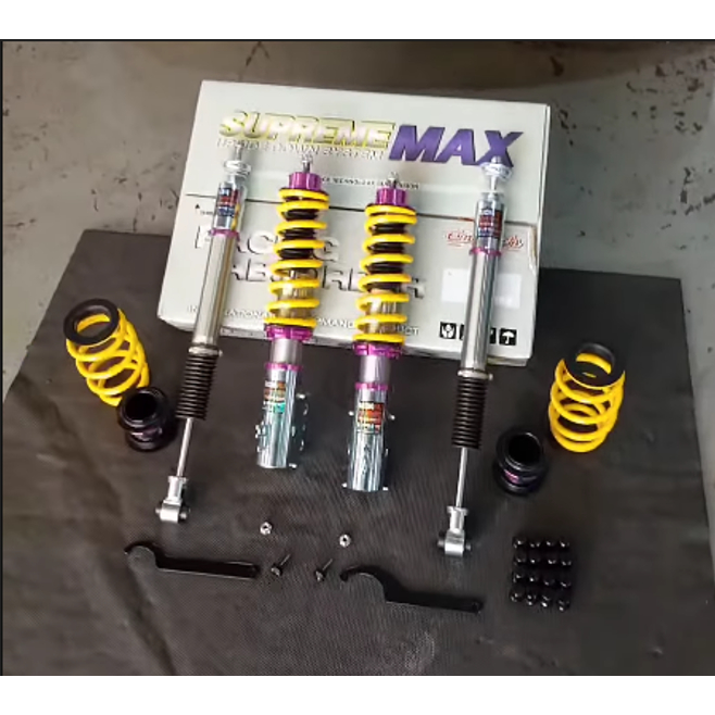 โช๊คสตรัท ปรับเกลียว Emotech Supreme Max V.2 honda toyota mazda suzuki Monotube ปรับ 32 ระดับ นุ่มหน