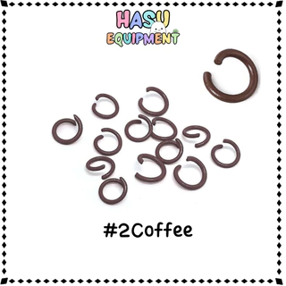 HasuEquipment (10g) 40ชิ้น+ ห่วงสี 8-10mm รุ่นหนา ห่วงกลม ห่วงคล้องจี้ ห่วงเชื่อม Hasu Equipment [RING]