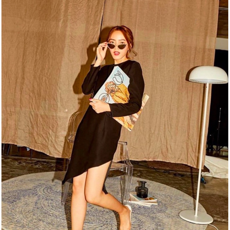 ของใหม่ ส่งต่อ Lookbooklookbook - Layla dress เดรสผ่าข้างสีดำ size L