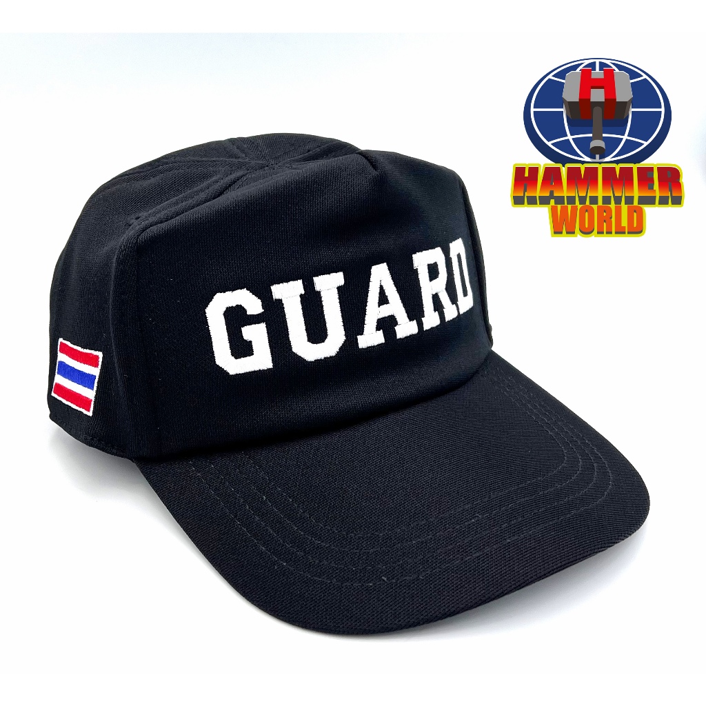 หมวก GUARD การ์ด หมวกแก๊ปหน้ากำบัง สีดำ รูปที่ 3