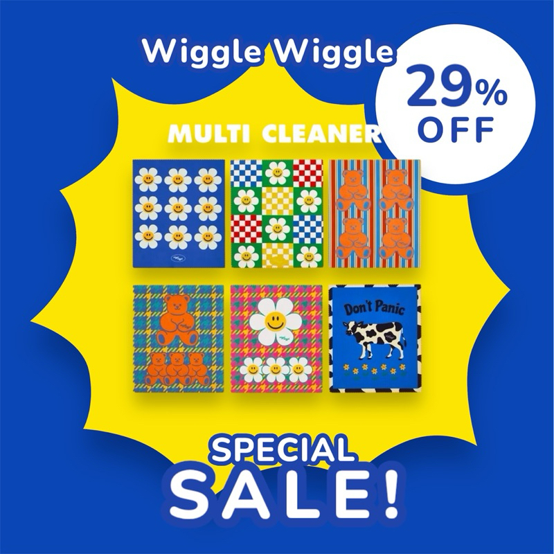 ✅ ขายดี Wiggle Wiggle Multi Cleaner ผ้าเช็ดแว่น เช็ดคอม โทรศัพท์มือถือ