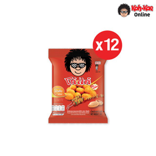 โก๋แก่ถั่วลิสงเคลือบรสชาติบาร์บีคิว ห่อ 5 บาท 17g 1เเพ็ค(12 …