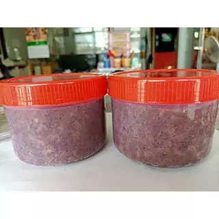 กะปิกุ้งเคยแท้ 1 กิโลกรัม แบบกระปุก สูตรเค็มน้อย (2 กระปุก)
