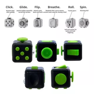 ของเล่น Fidget Toy Cube Edc 6 ด้านสําหรับเล่นคลายเครียดฝึกสมาธิ L265