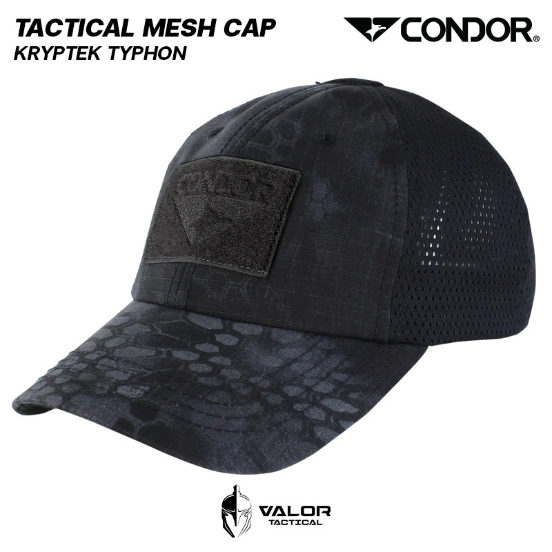 Condor - Mash Tactical Cap [Kryptek Typhon] หมวกแก็ป หมวกลายพราง กันแดด เบสบอลกันแดด one size เหมาะสำหรับทั้งชายและหญิง