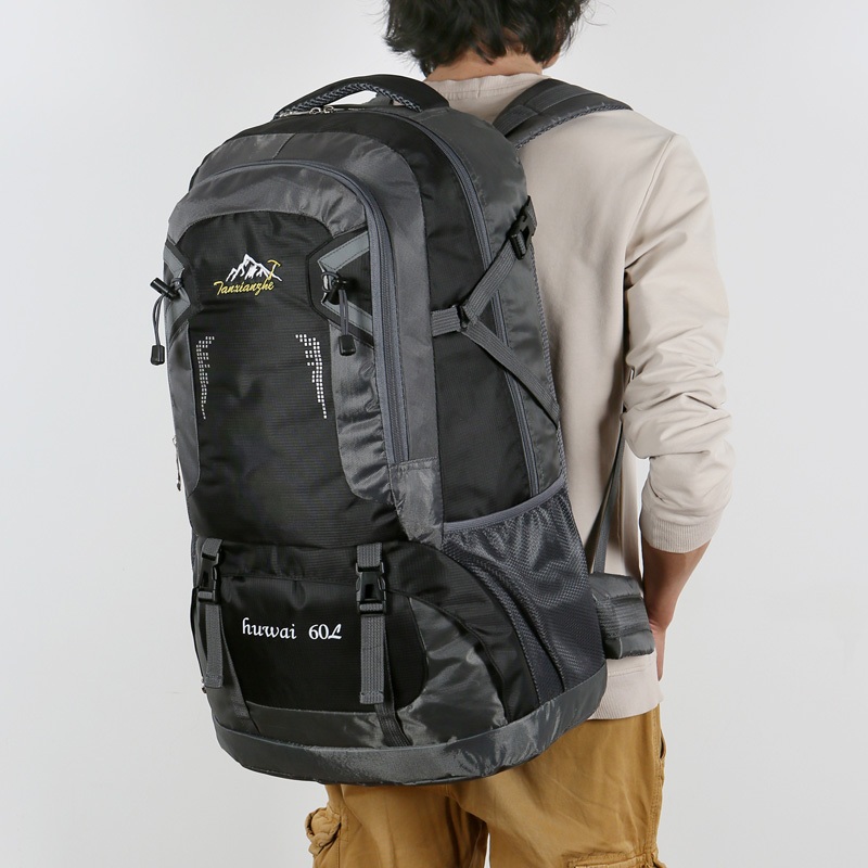 กระเป๋าเป้สะพายหลัง ใบใหญ่ 60L/40L กระเป๋าปีนเขา เดินป่า ความจุ 60 L กันน้ำ Waterproof Outdoor Rucksack Sports