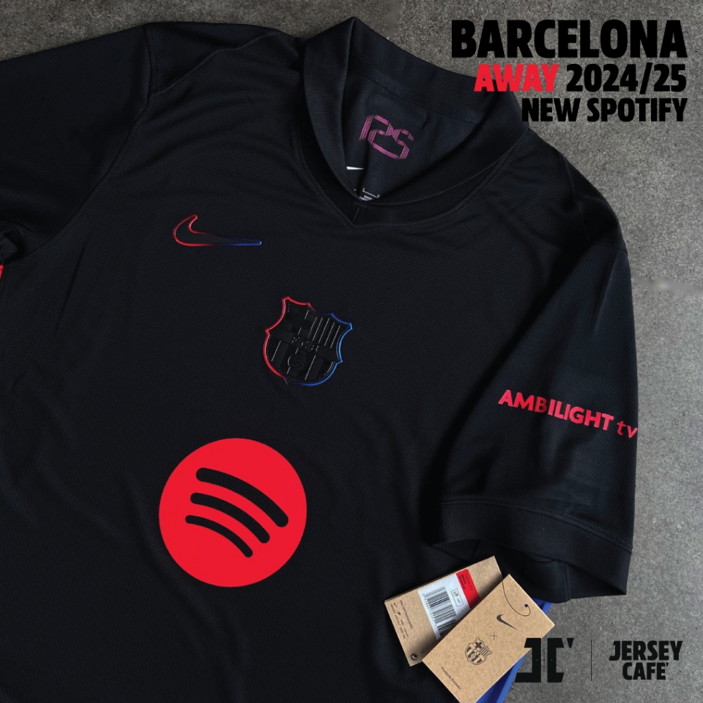 บาร์เซโลน่า สปอนเซอร์ใหม่ ชุดเยือน 2024/25 ของแท้!! / Barcelona Away New Spotify 2024/25 ของแท้!!