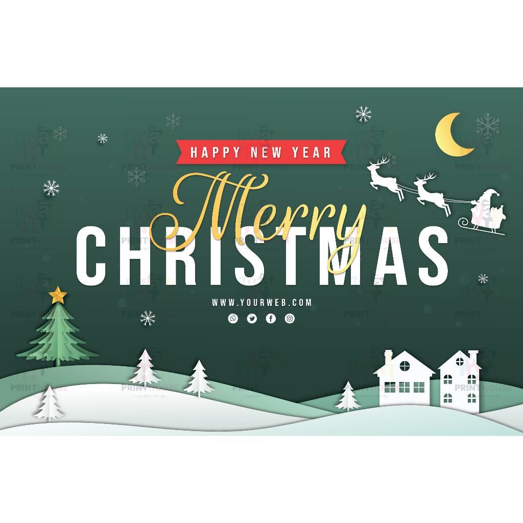 ป้ายไวนิลคริสต์มาส ป้าย happy new year ป้ายเทศกาล ป้าย merry christmas ฟรี!!ตอกตาไก่ ฟรี!!แก้ไขข้อมูล