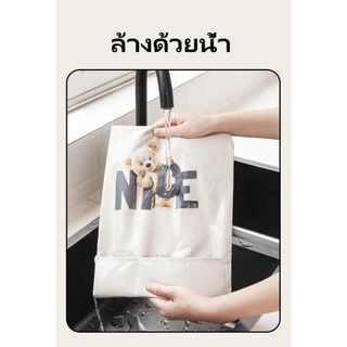 ผ้ากันเปื้อน PVC (2 กระเป๋า) กันน้ำ กันน้ำมัน ทำความสะอาดง่าย เหมาะสำหรับร้านกาแฟและตกแต่งบ้าน