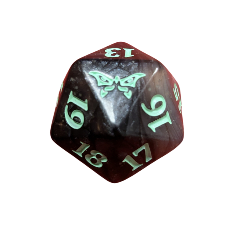 ลูกเต๋า Dice MTG D20 นับ Life Point แบบ Spindown ชุด Duskmourn (DSK)