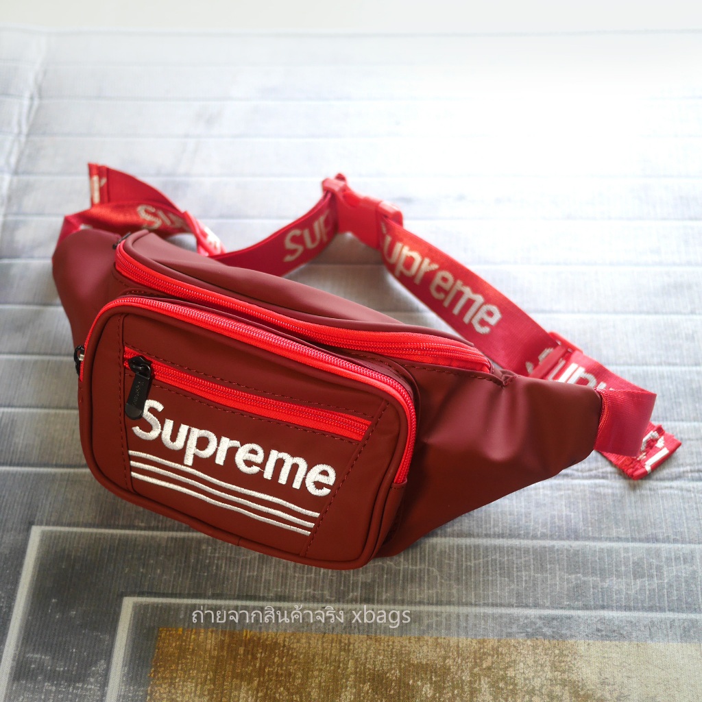 SP15152 waistpouch คาดเอว/คาดอก หนังด้าน กันน้ำ ปักโลโก้ด้านหน้าใหญ่ๆ สายทอโลโก้ ราคา ถูกที่สุด ดีลบีเคเค แกลเลอรีภาพที่ 3