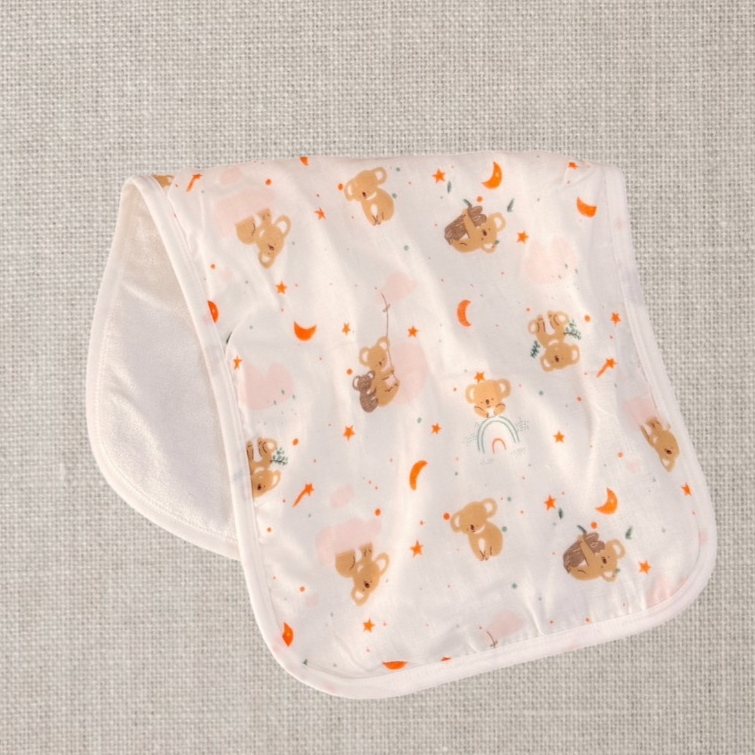 C005 ผ้าเช็ดผม,เช็ดปาก ผ้าพาดบ่า ใยไผ่ออแกนิคนุ่มๆขนาดโดยประมาณ 53*25cm.ผ้ากันเปื้อนเด็ก ผ้าอเนกประสงค์