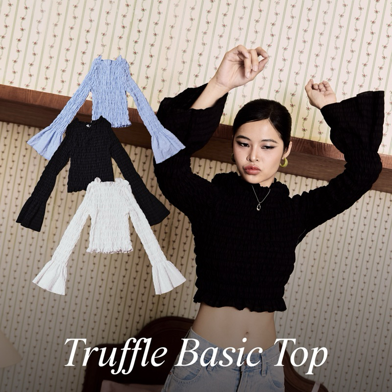 เสื้อสม็อคแขนยาวรุ่น Truffle basic (พร้อมส่ง)