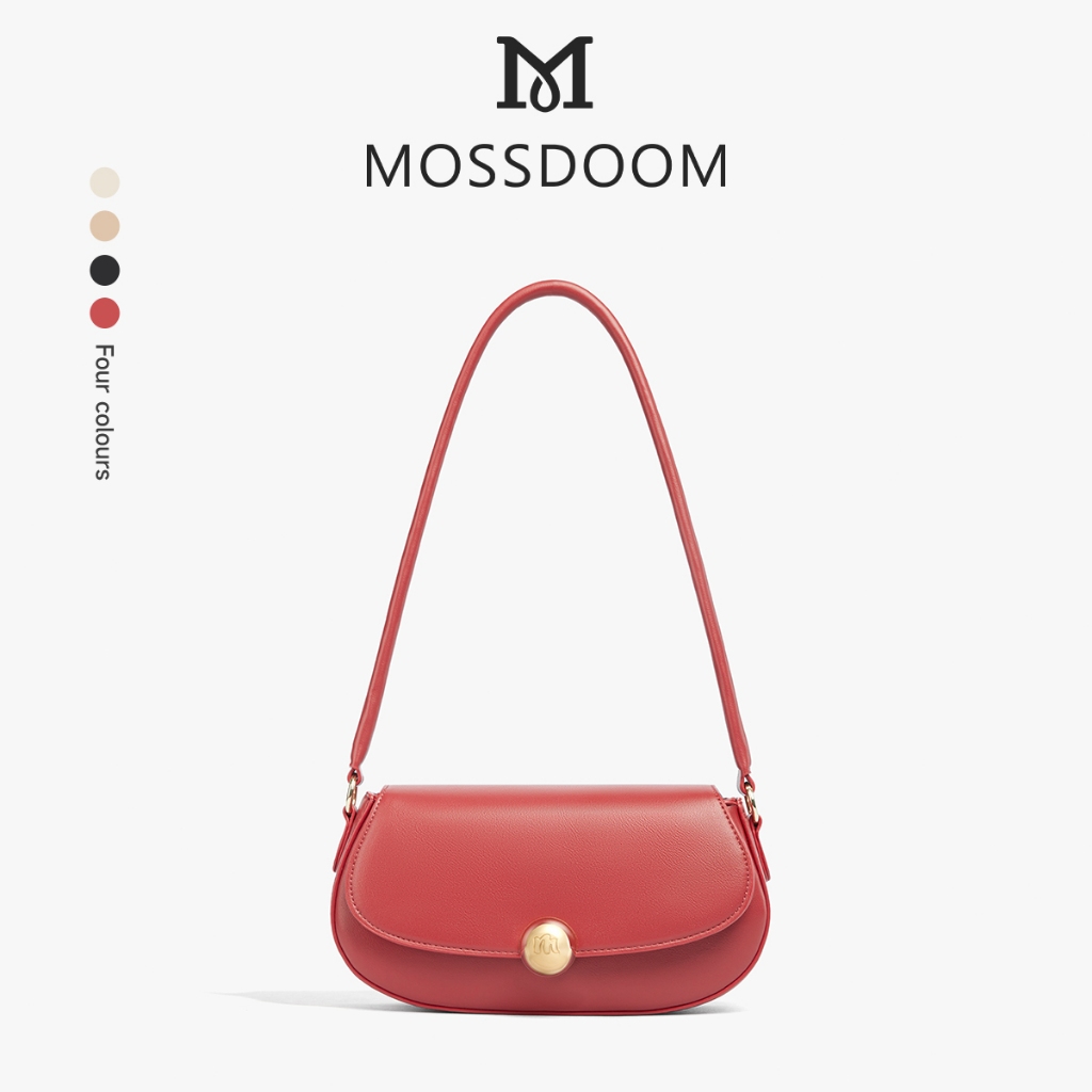 MOSSDOOM กระเป๋าใต้วงแขนผู้หญิงแบบเรียบง่ายและสง่างาม