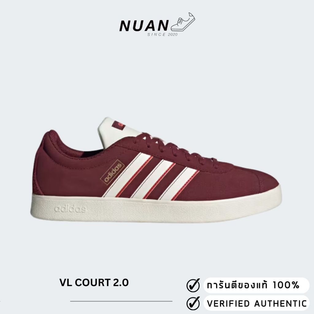 Adidas VL Court 2.0 IF7555 การันตี ของเเท้ 100% รองเท้าแฟชั่น รองเท้าลำลอง