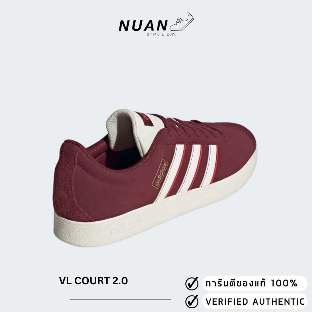 Adidas VL Court 2.0 IF7555 การันตี ของเเท้ 100% รองเท้าแฟชั่น รองเท้าลำลอง