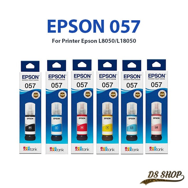 EPSON 057 หมึกเอปสันของแท้ 1 ชุด 6 สี