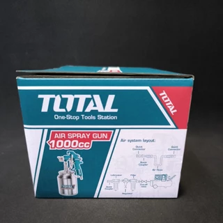 Total กาพ่นสีแบบดูด ขนาด 1.8 mm 1000 cc. รุ่น TAT11005-3 / TAT11005 ( Air Spray Gun )