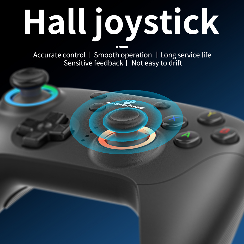 ANBERNIC RG P01 จอยบูลทูธ มีไฟRGB ระบบสั่น รองรับ Switch PC steam IOS Android XBOX  รับประกัน 1ปี