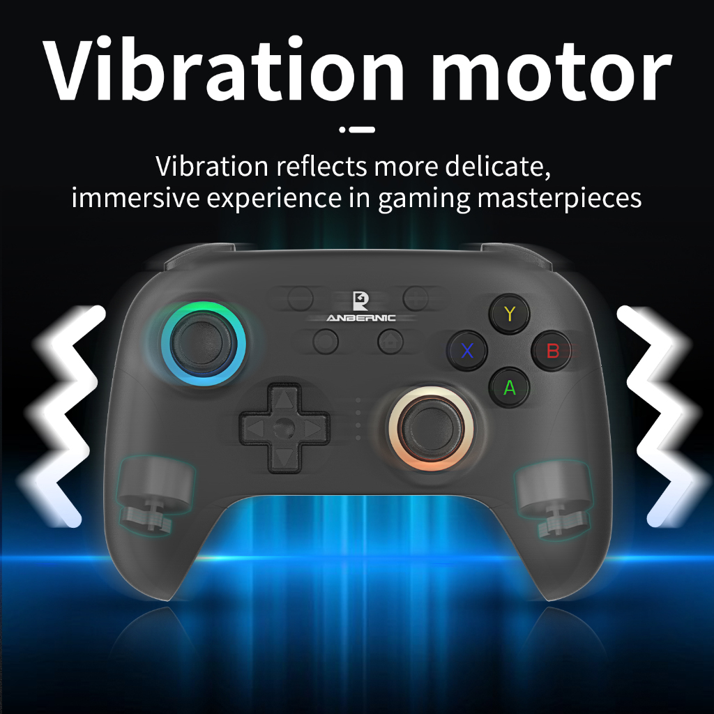 ANBERNIC RG P01 จอยบูลทูธ มีไฟRGB ระบบสั่น รองรับ Switch PC steam IOS Android XBOX  รับประกัน 1ปี