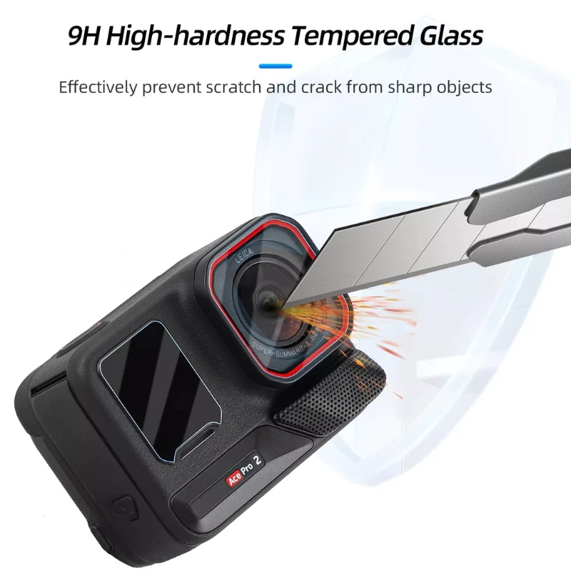 Telesin Insta360 Ace Pro 2 ฟิล์มกระจกกันรอย Tempered Film Kit thumbnail 5