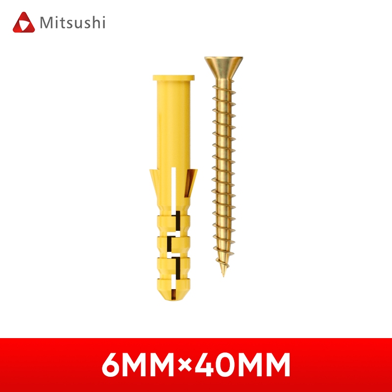 Mitsushi พุกพลาสติกพร้อมสกรู สำหรับงานยึดผนังคอนกรีตและ Drywall - รูปที่ 4