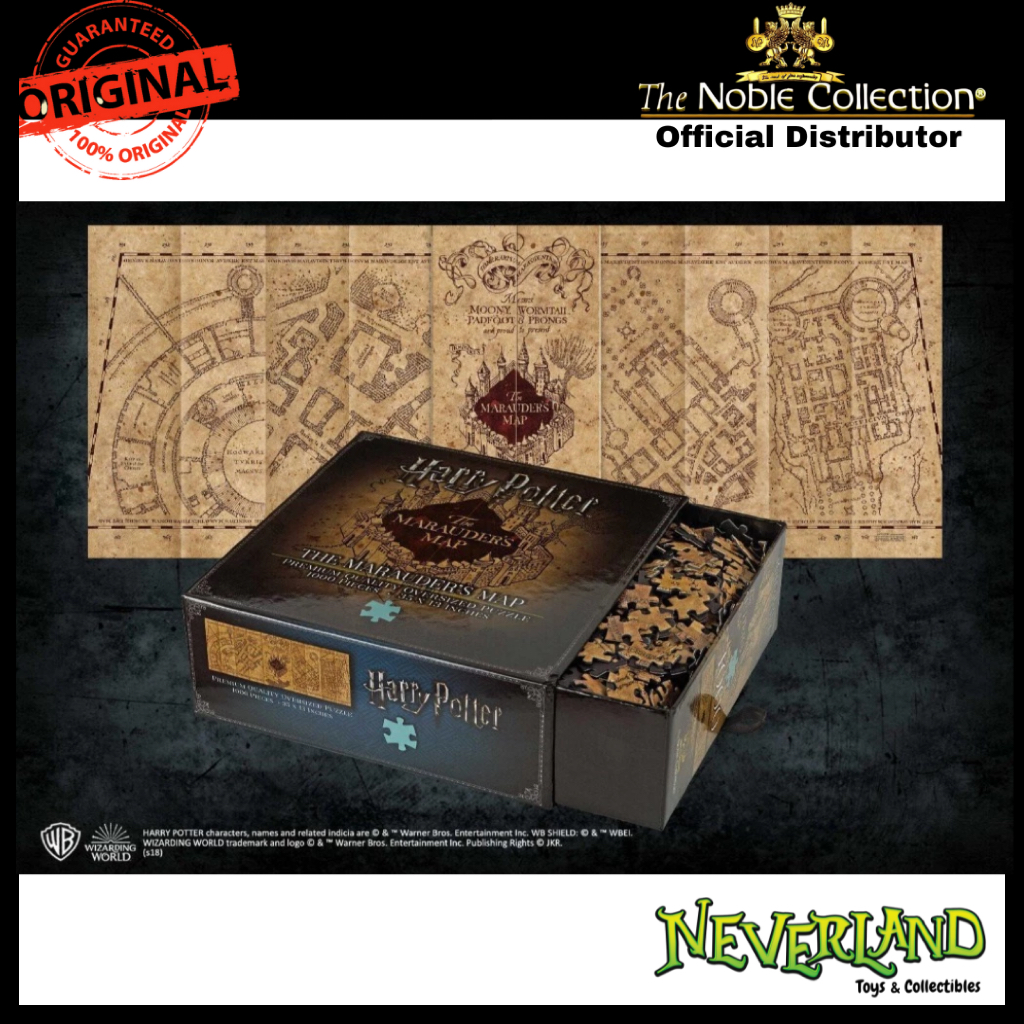 (Sold Out) The Noble Collection Marauders Map Jigsaw Puzzle 1000 Pieces