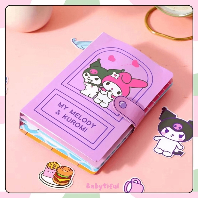 สมุดตุ๊กตา DIY หนังสือการ์ตูน Sanrio kuromi กึ่งสําเร็จรูป แบบสร้างสรรค์ เสียงเงียบ DIY ของเล่นสํา