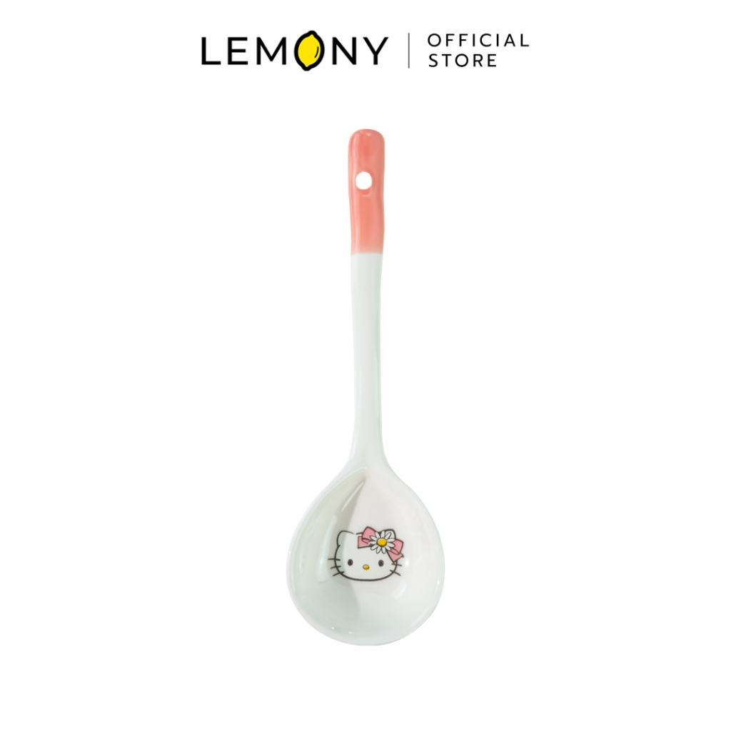 LEMONY Sanrio Hello Kitty Long-handled ceramic spoon ช้อนเซรามิคด้ามยาว