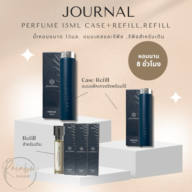 น้ำหอม JOURNAL Parfum 15ml. (case-Refill)
