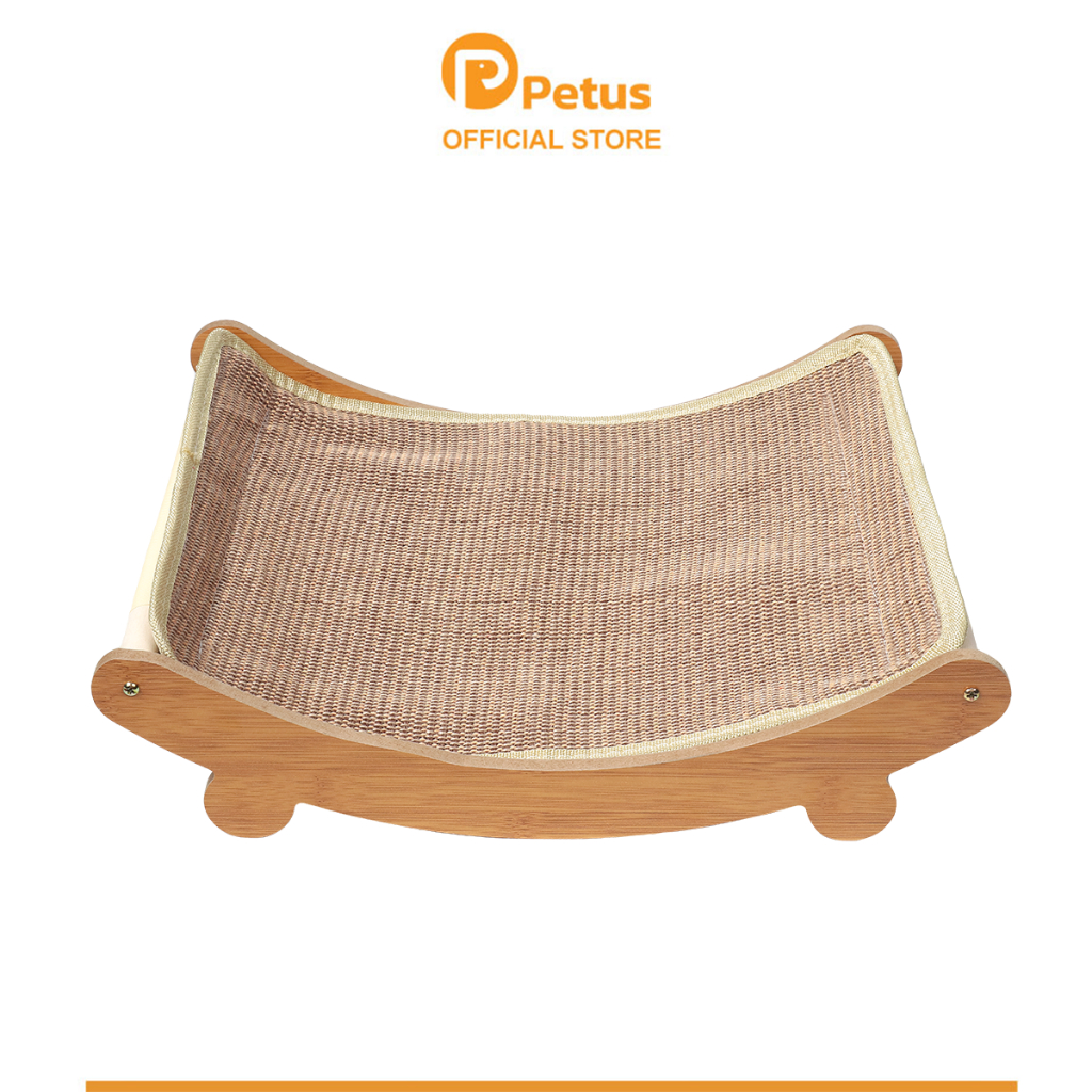 Petus ที่นอนแบบ 2in1 ที่นอนลับเล็บแมว ที่ลับเล็บแมว เตียงลับเล็บ เป็นเชือกป่านอย่างดี ทนทาน