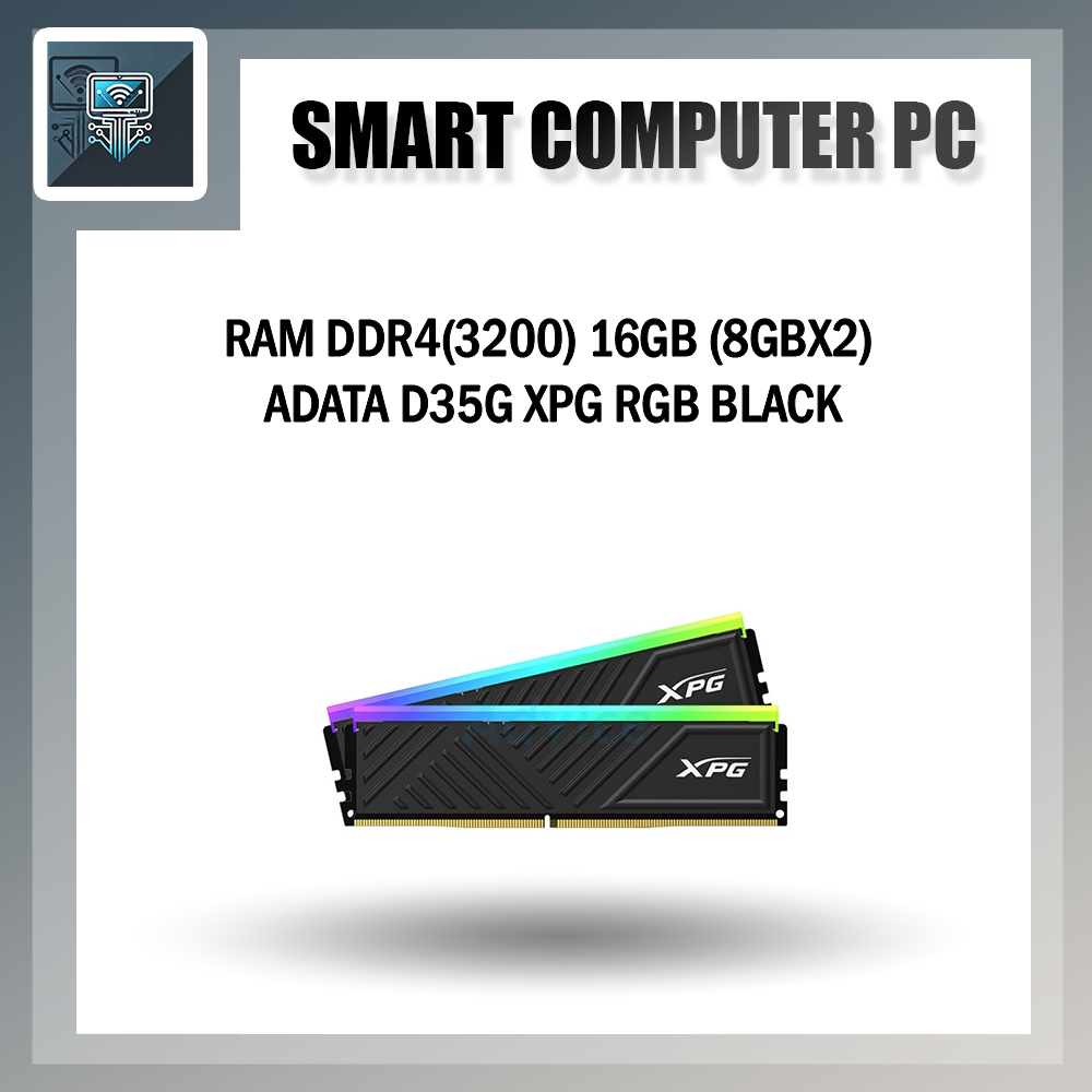 RAM DDR4(3200) 16GB (8GBX2) ADATA D35G XPG RGB BLACK