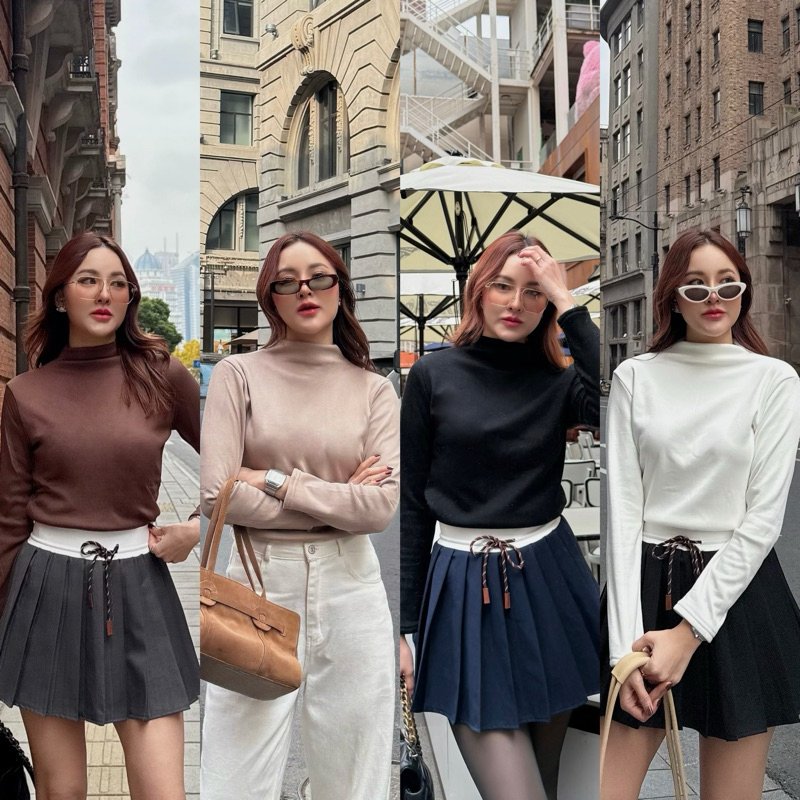 MALIMAYS - Blair highneck เสื้อคอเต่า บุขนด้านใน