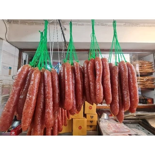 กุนเชียงหมู เกรดพิเศษ มันน้อย โชคดี ไม่ใส่สารกันบูด(ร้านหมูหยองโชคดี วงเวียน22) 500 กรัม