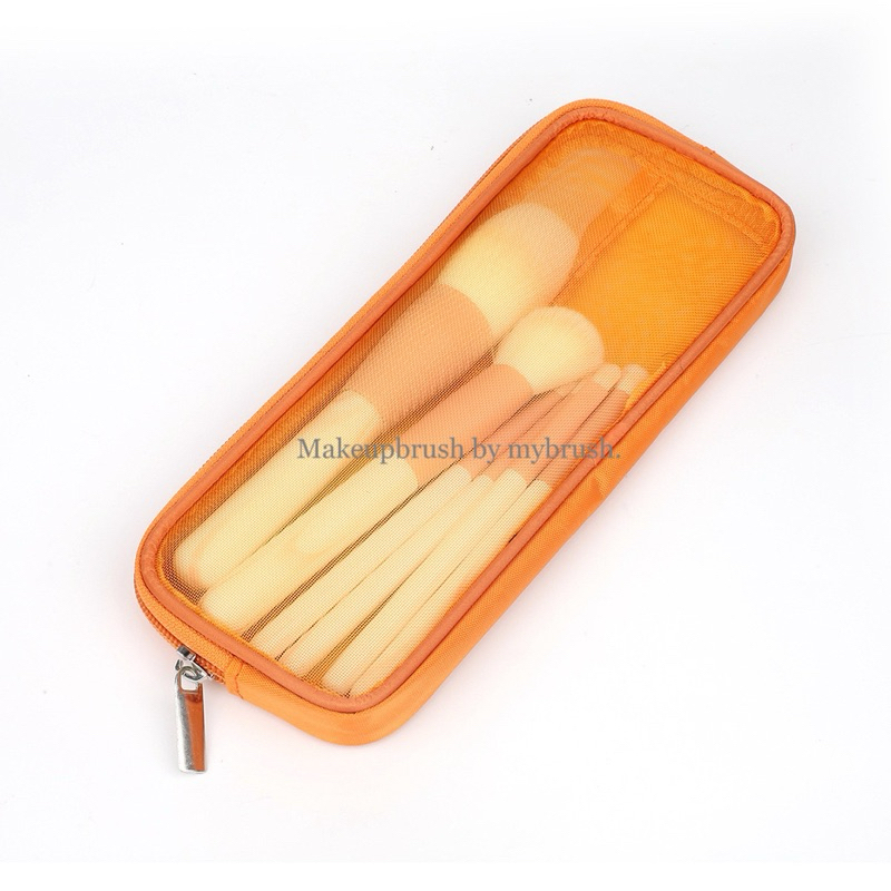 ร้านไทยแท้ Makeupbrush กระเป๋าตาข่าย ใส่แปรงแต่งหน้า กระเป๋าซิป เครื่องสำอาง ช่างแต่งหน้า จัดระเบียบ H012