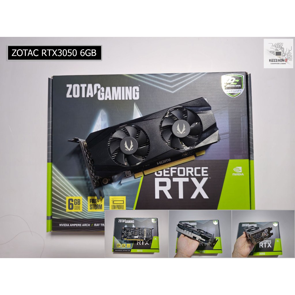 การ์ดจอ (VGA) RTX3050 6GB Lowprofile (มือสอง)