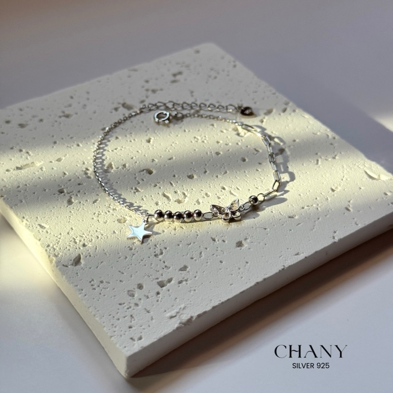 CHANY MARIPOSA BRACELET สร้อยข้อมือเงินแท้ลายผีเสื้อและดาว