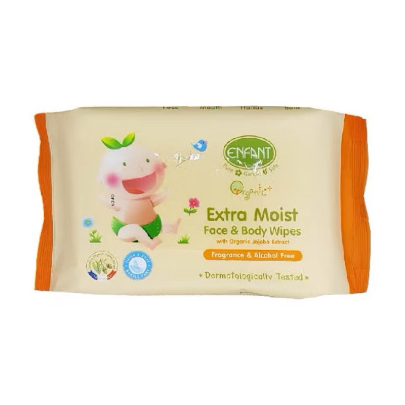 ทิชชู่เปียก อองฟอง Enfant สูตรอ่อนโยน เช็ดหน้าได้ปลอดภัย