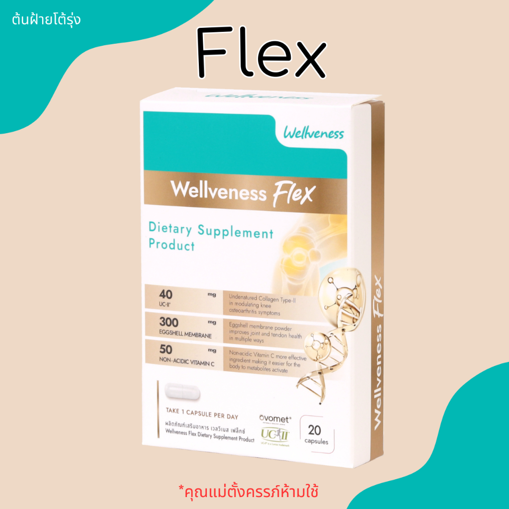 เวลวีเนส เฟล็กซ์ Wellveness Flex Dietary Supplement ผลิตภัณฑ์เสริมอาหาร