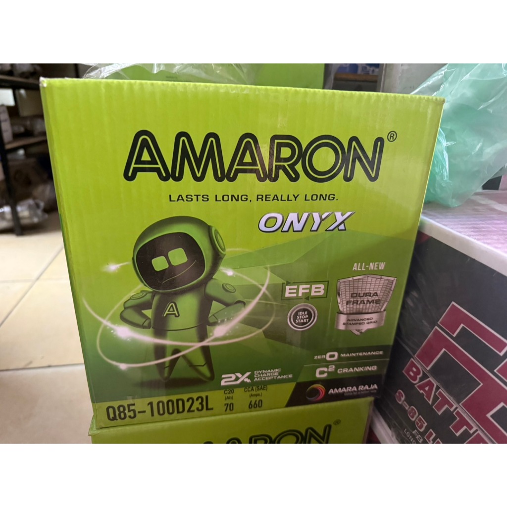 แบตเตอรี่ Amaron EFB ONYX Q85/85D23L
