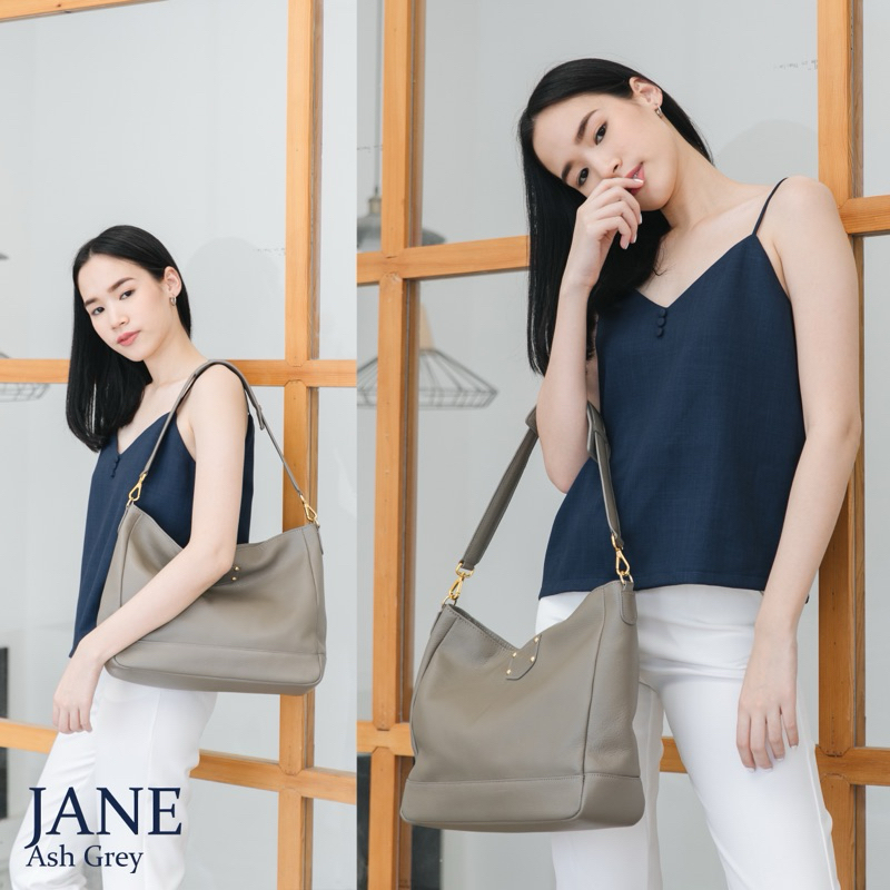 KARNII Brand - JANE in Ash Grey กระเป๋าหนังแท้
