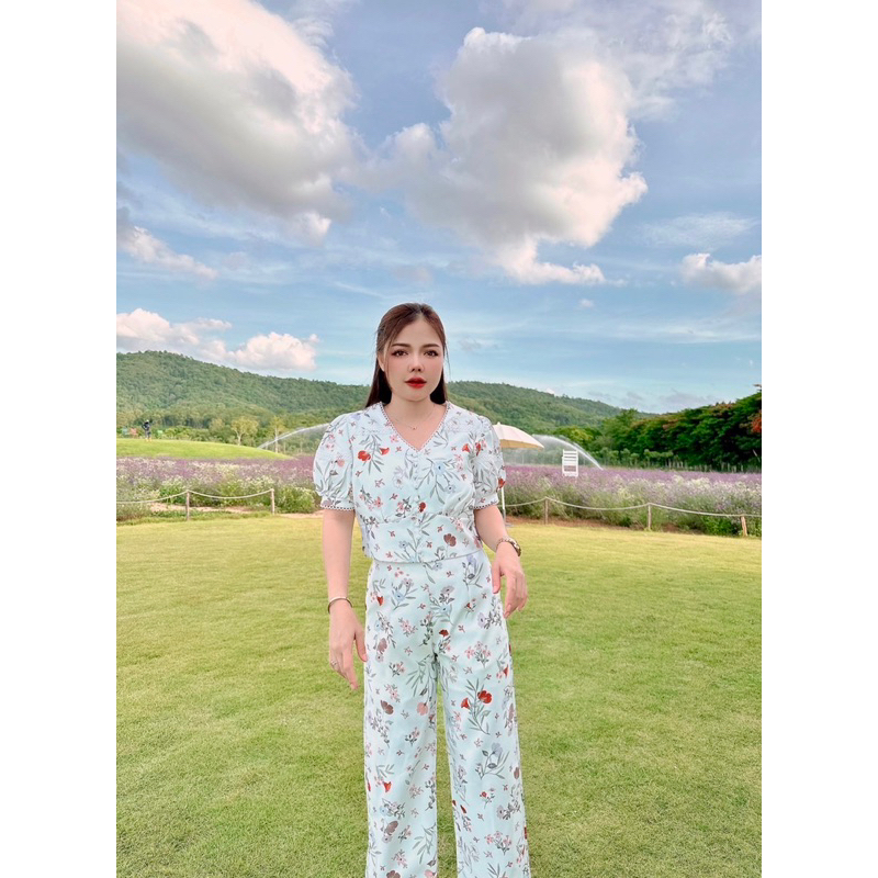 ป้าย Love Lady S-XL > ชุดเซ็ทสีขาวขายาวลายดอก สวยน่ารัก แพทเทินเป๊ะ ทรงสวย ผ้าเกรดพรีเมี่ยม งานคุณภาพค่ะ