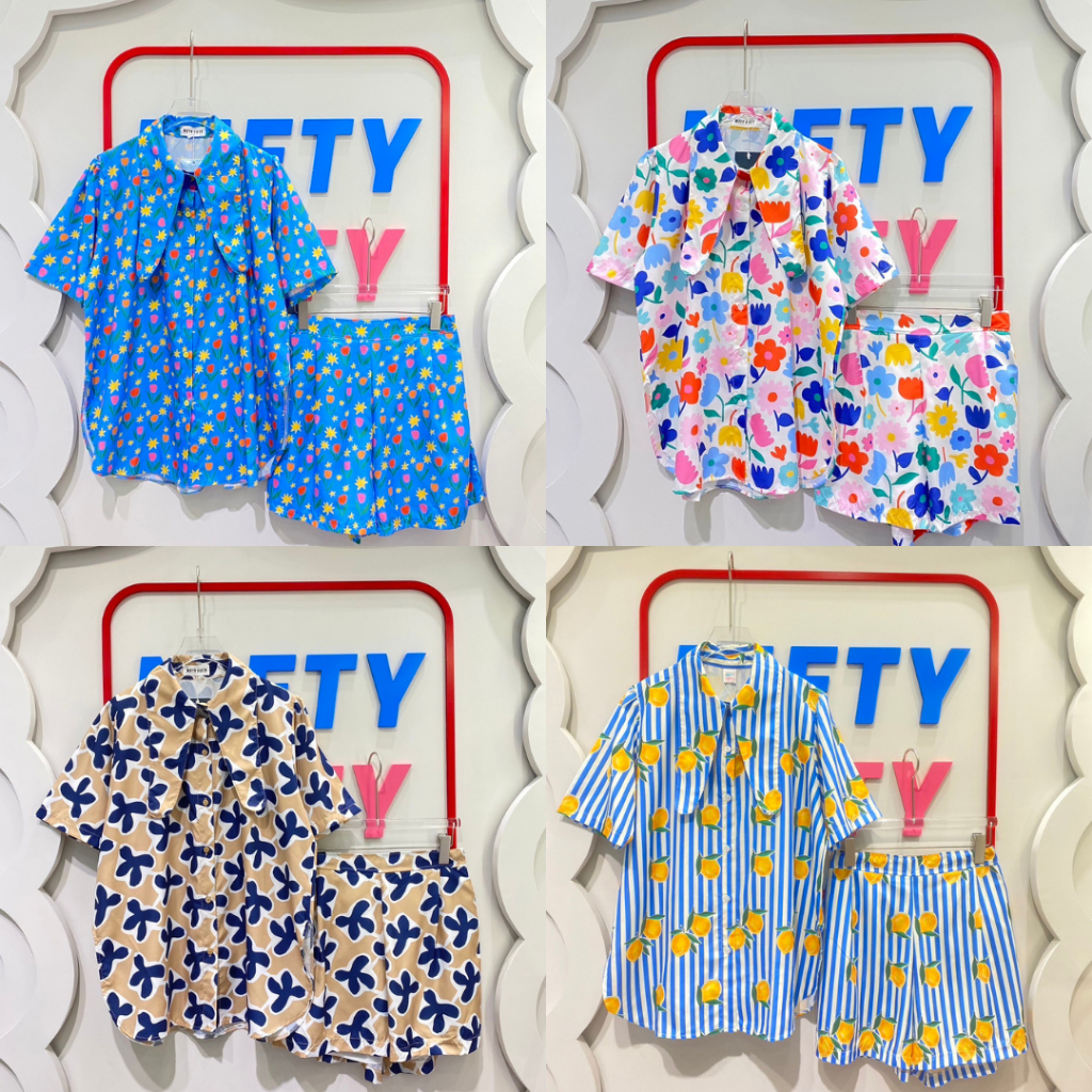 Bunny Set ชุดเซ็ทกางเกง+เสื้อปกหูกระต่าย ผ้านิ่ม น่ารักมากก