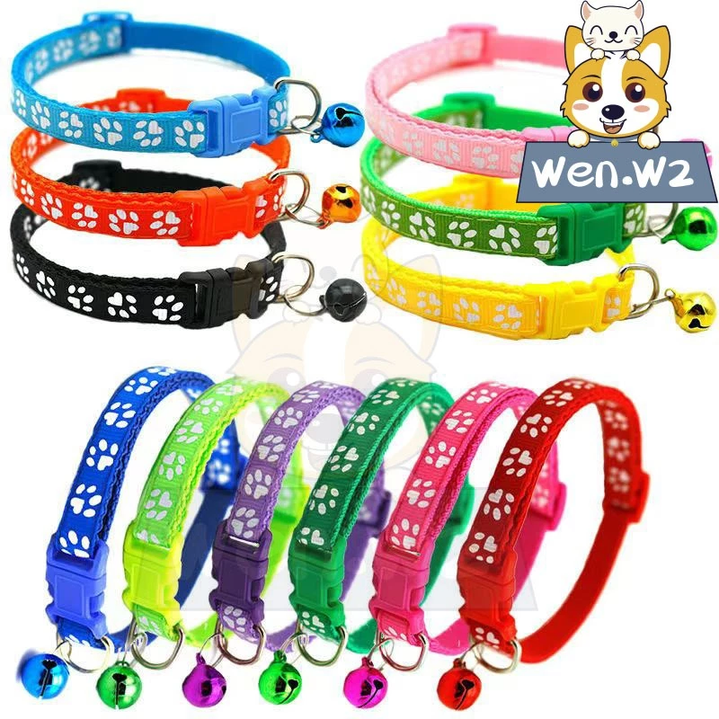 wen.W2 ปลอกคอสัตว์ มีกระดิ่งปรับได้ ปลอกคอแมว สุนัข กระดิ่งแมว thumbnail 6