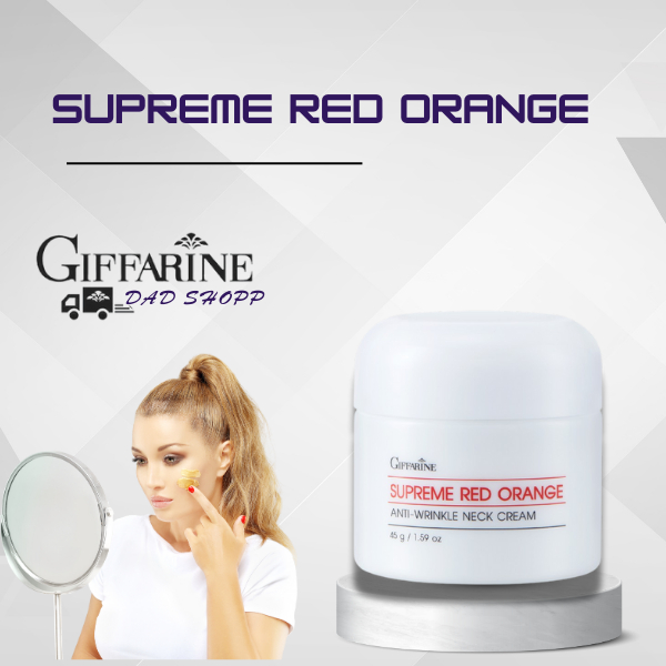 สุพรีม เรด ออเรนจ์ แอนตี้-ริงเคิล เนค ครีม ครีมทาคอ  Supreme Red Orange Anti-Wrinkle Neck Cream