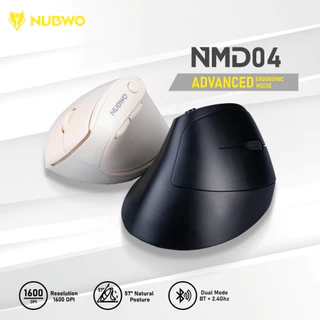 Nubwo เมาส์ไร้สาย NMD-04 Ergonomic Wireless/Bluetooth ลดการกดทับข้อมือ รองรับสรีระ รับประกัน 1 ปี