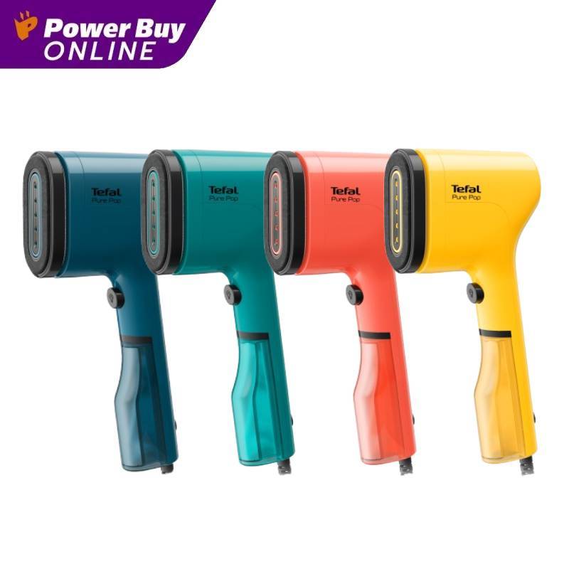 TEFAL Pure Pop เครื่องรีดถนอมผ้าแบบพกพา (1300 วัตต์, 0.7 ลิตร) รุ่น DT2020 / DT2022 / DT2024 / DT202